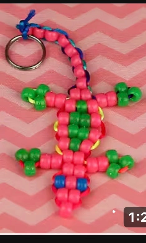 Make Your Own Lizard Keychain Kids Craft at Super Juice Wyckoff