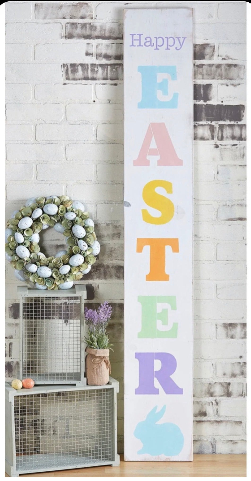 Happy Easter Porch Sign 4’ Tall