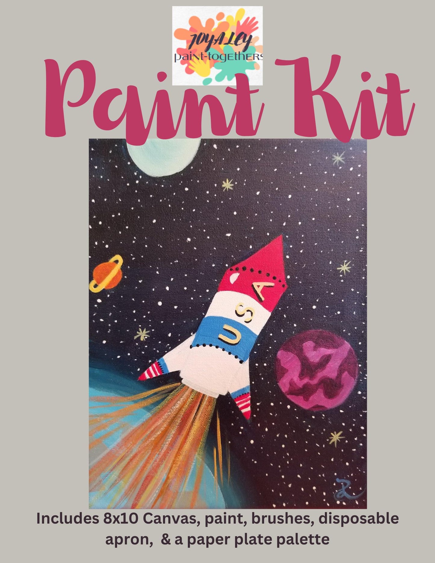 Patriotic Rocket Paint Kit
