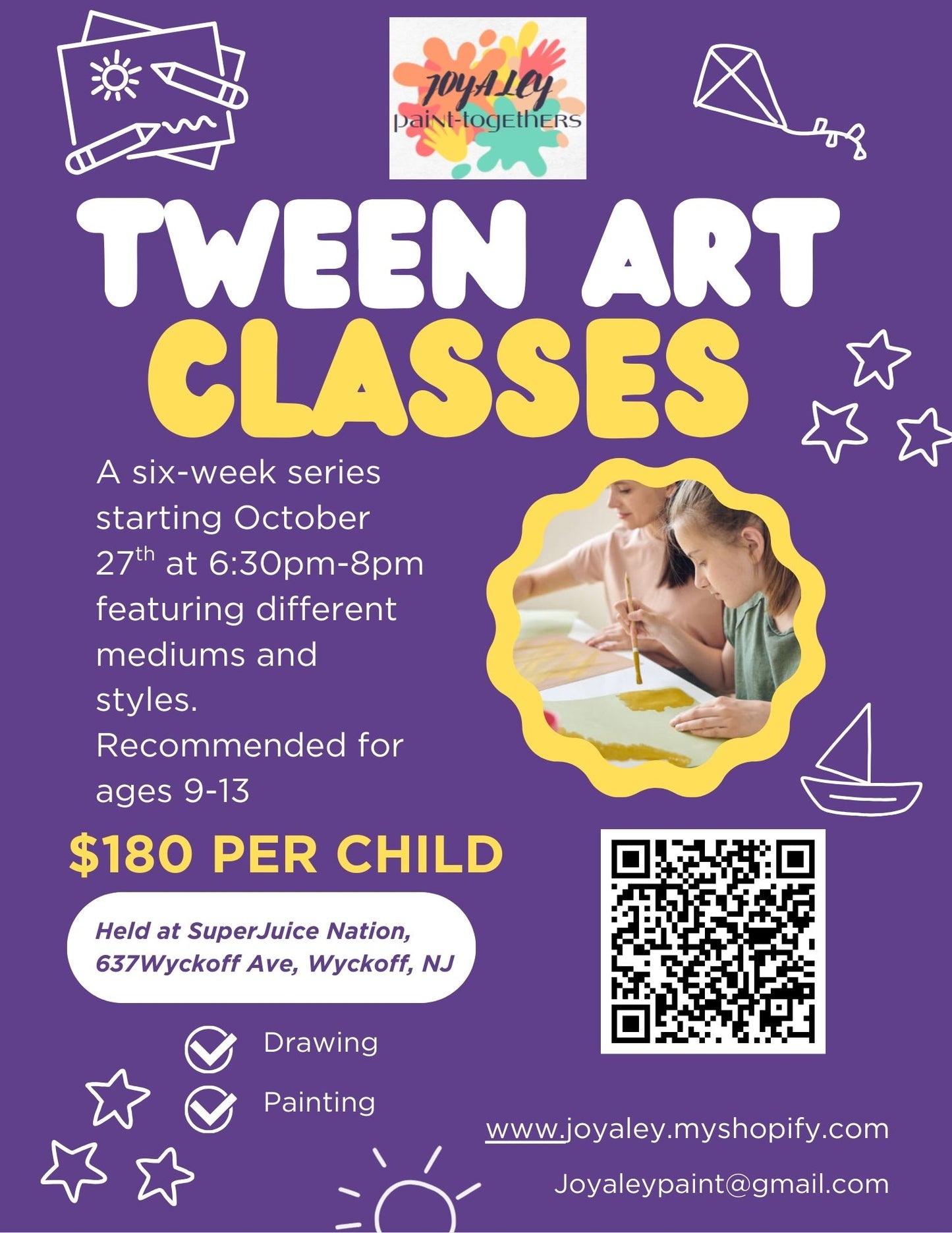 6-week Art Class Series -Tween