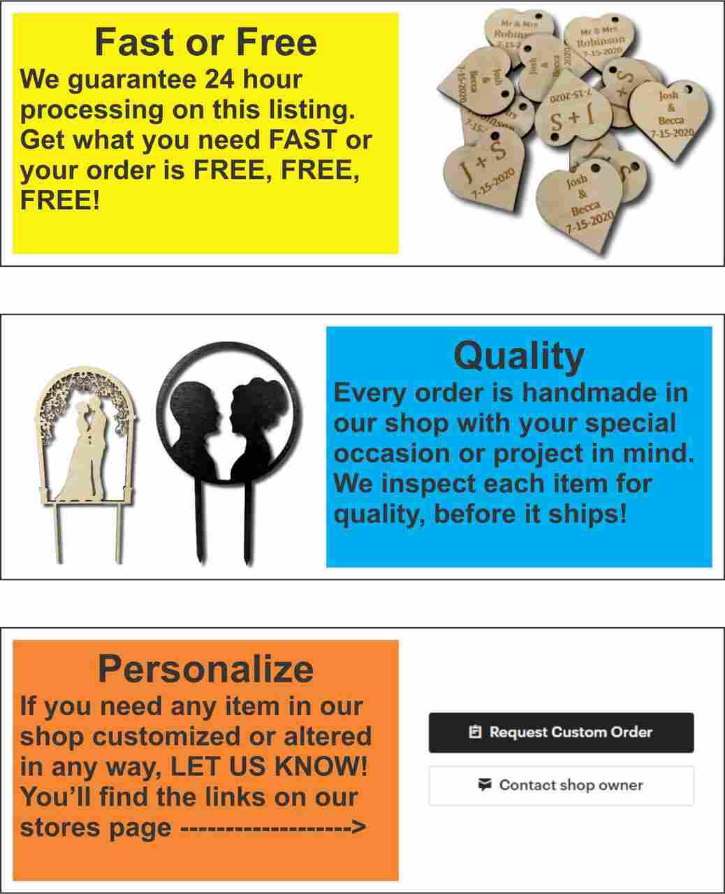 Wood Love Mother's Day Gift Customizable Cutout Finished or Unfinished up to 48" Wide - Home Decor DIY