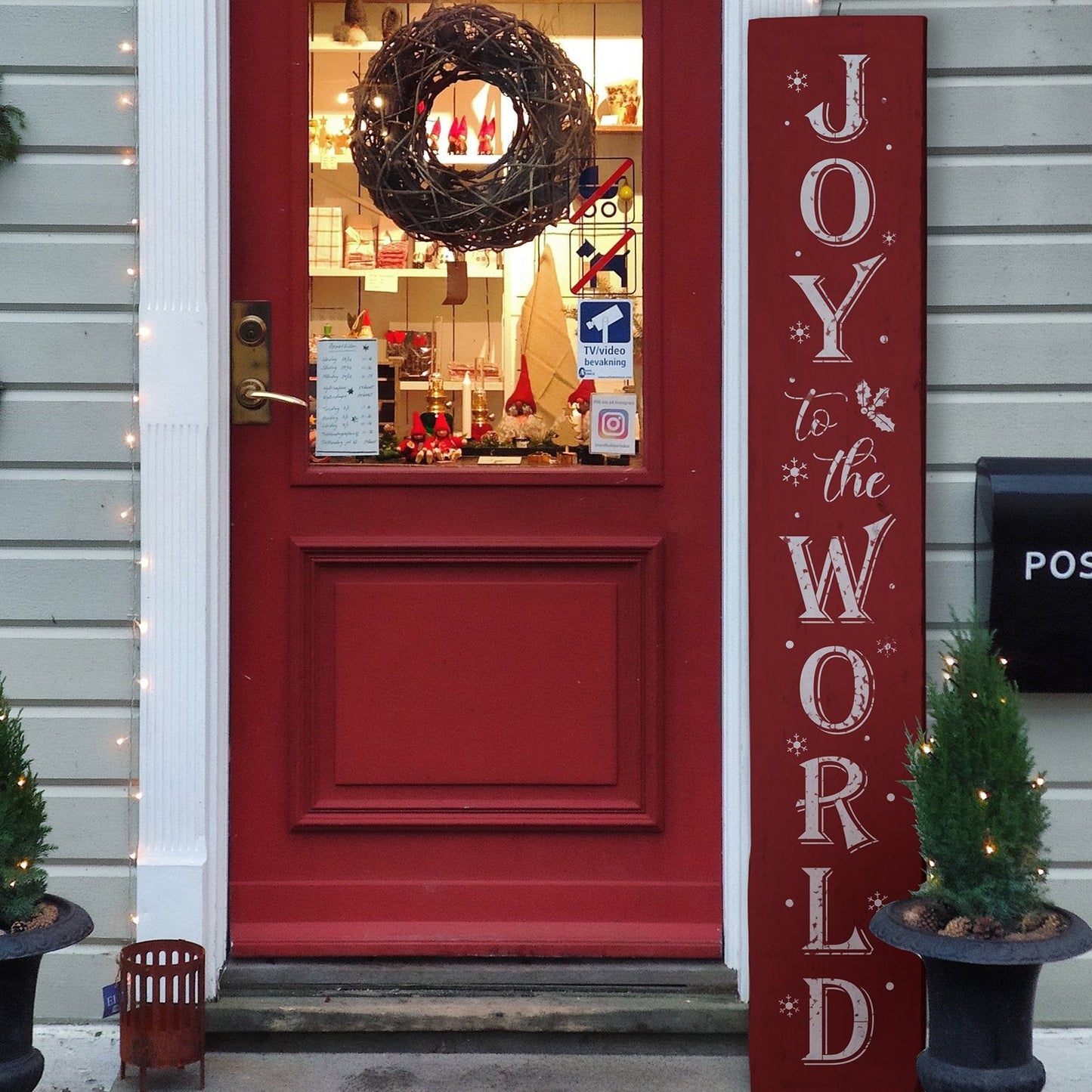 Joy To The World Porch Sign 6’ Tall