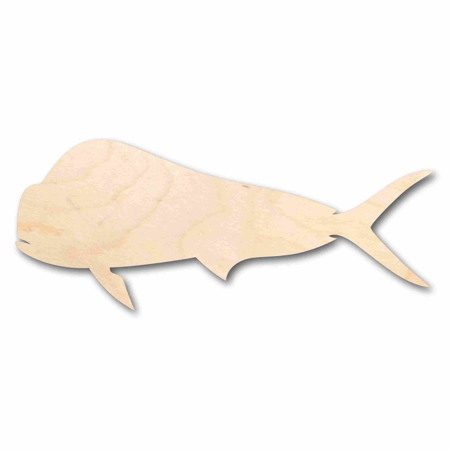 Unfinished Wood Mahi Fish Silhouette - Craft- up to 46" DIY