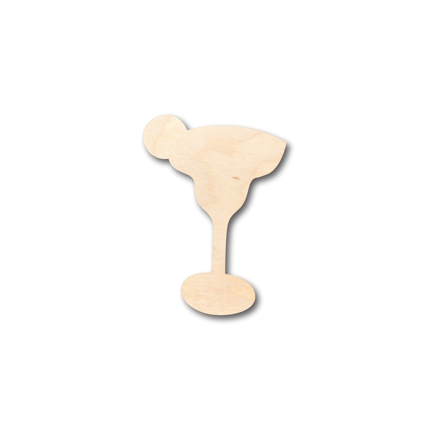 Unfinished Wood Lime Margarita Glass Shape - Craft - up to 46" DIY