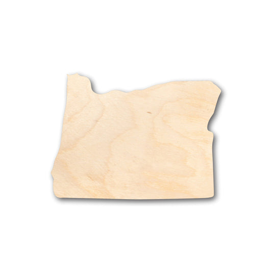 Unfinished Wood Oregon or Craft Borders State Shape - Craft - up to 46" DIY