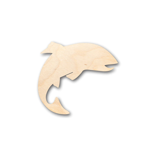 Unfinished Wood Salmon Fish Shape - Craft - up to 46" DIY