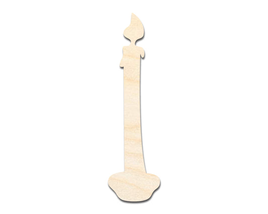 Unfinished Wood Candlestick Shape - Craft - up to 46"