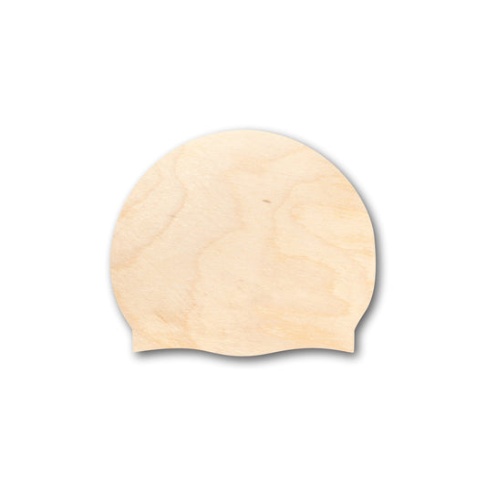 Unfinished Wood Plain Swim Cap Shape - Craft - up to 46" DIY