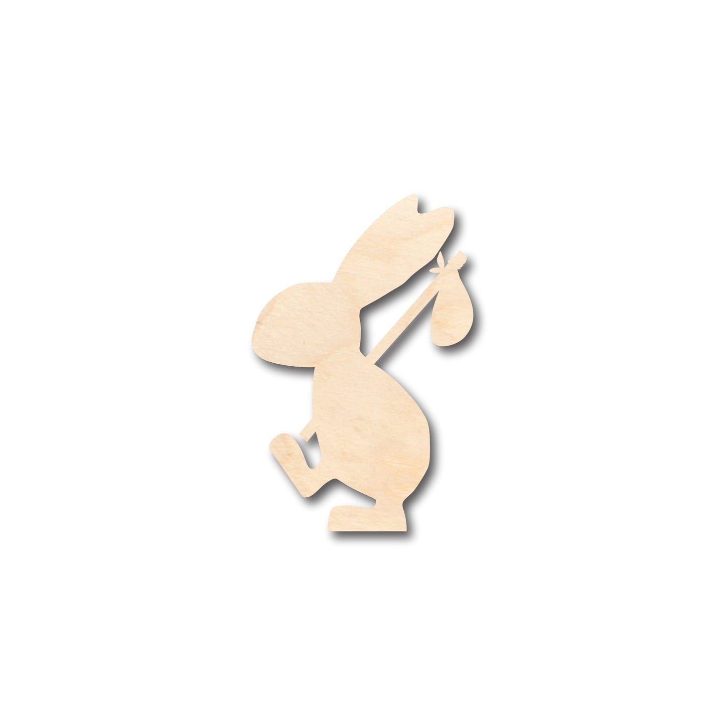 Unfinished Wood Walking Rabbit Shape - Craft - up to 46" DIY