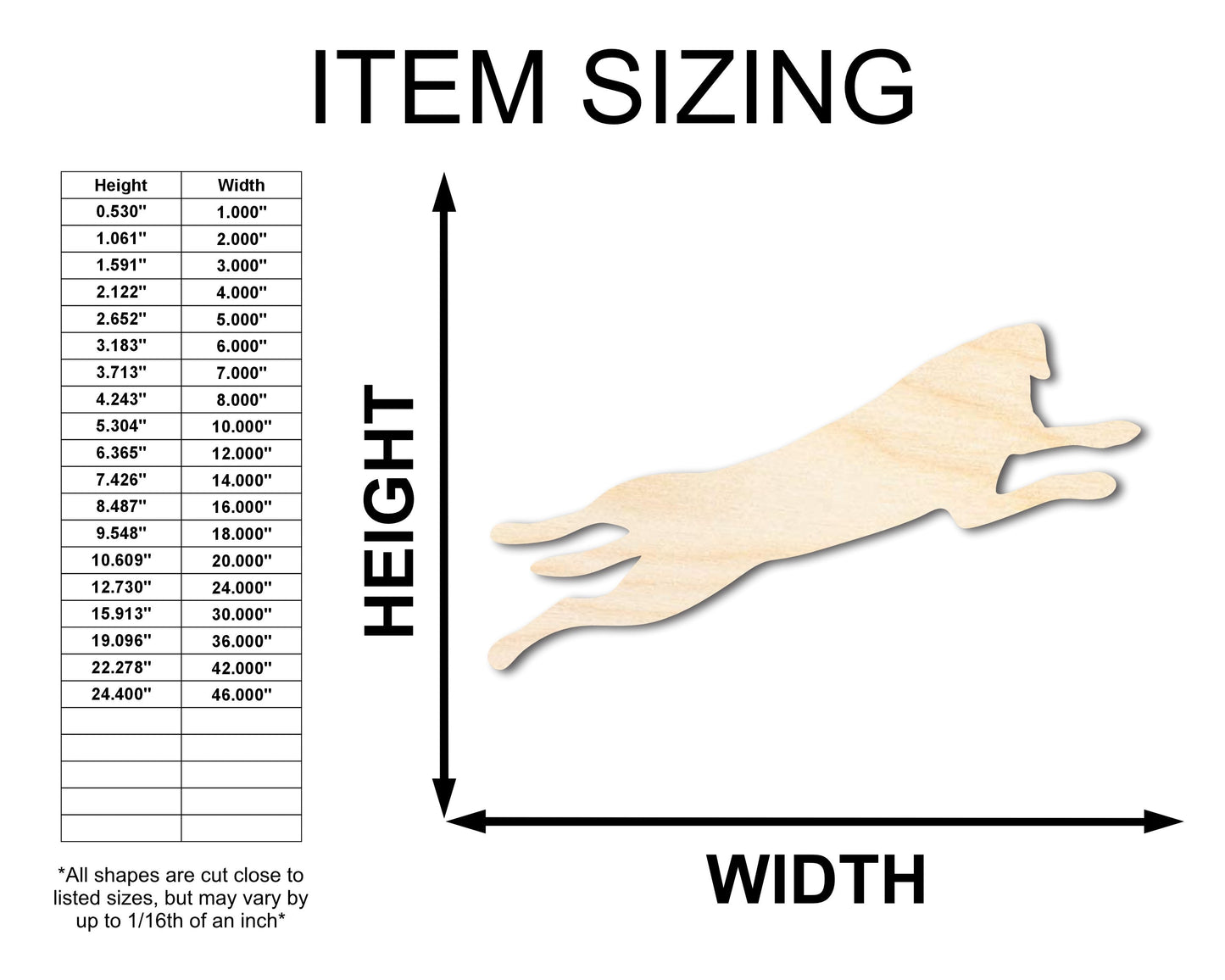 Unfinished Wood Splooting Dog Silhouette | DIY Dog Craft Cutout | up to 46" DIY