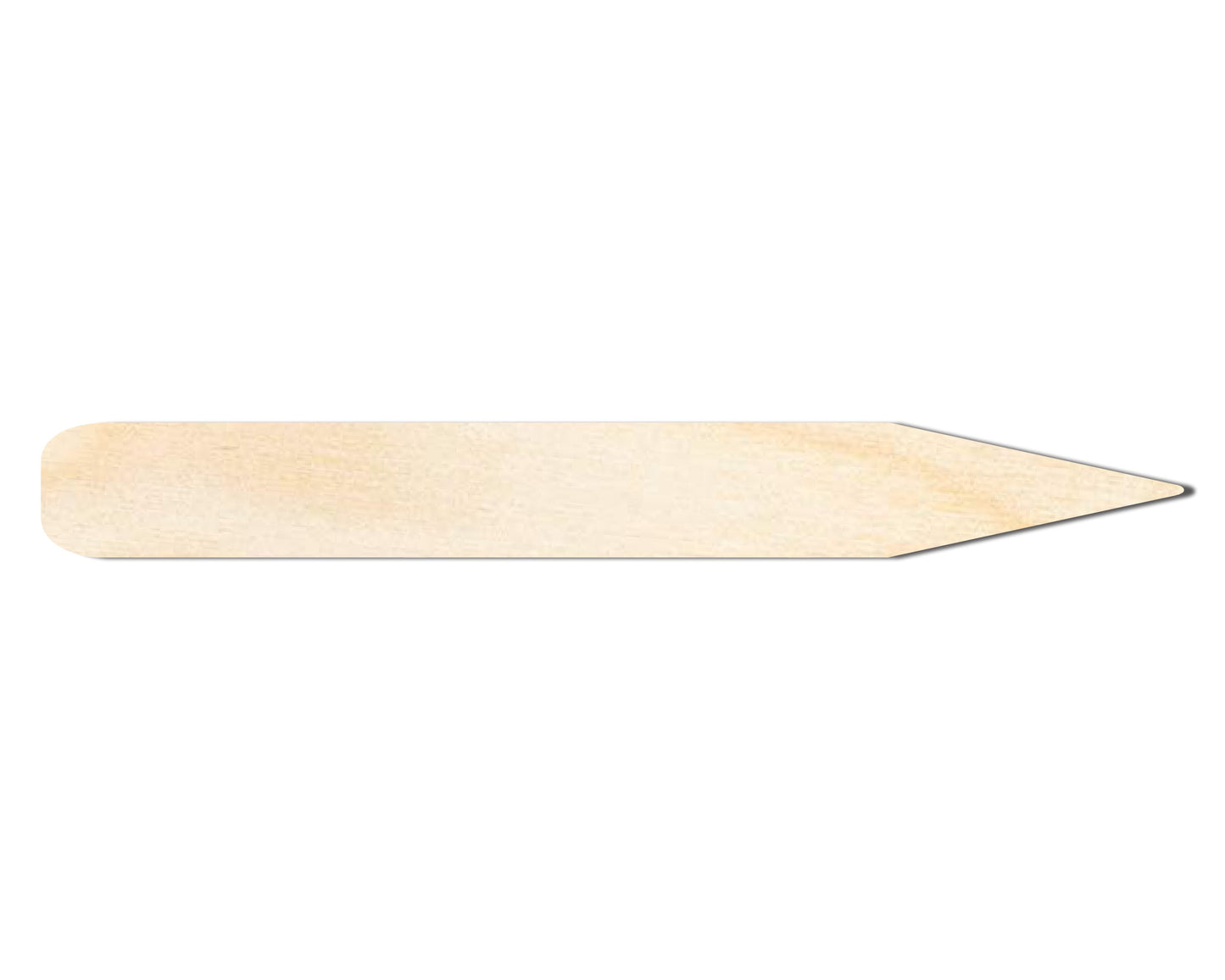 Unfinished Wood Thin Pencil Shape | DIY Craft Cutout | up to 46" DIY