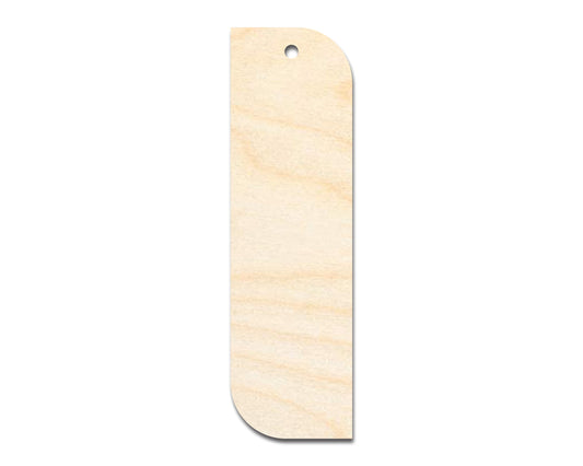 Unfinished Wood Wavy Bookmark Shape | DIY Craft Cutout | up to 12" DIY