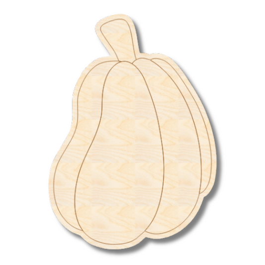 Unfinished Wood Etched Gourd Shape | Paint By Line Crafts | up to 30" DIY