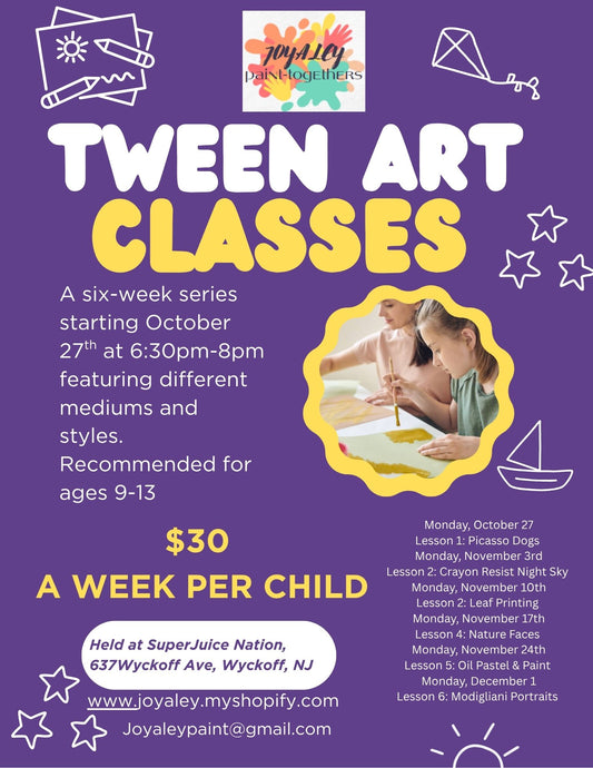 5-weeks Left! - Tween Art Class Series