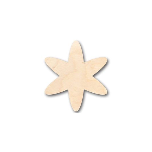 Unfinished Wood Asterisk Symbol - Craft - up to 46" DIY
