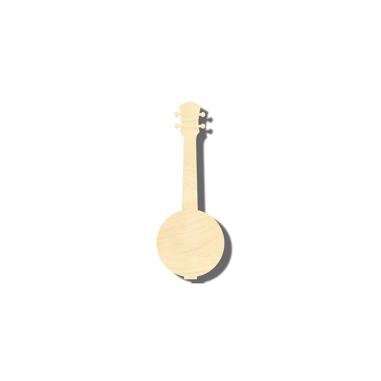 Unfinished Wood Banjo Shape - Craft - Music - up to 46" DIY