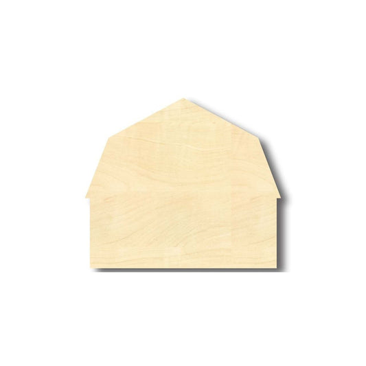 Unfinished Wood Barn Farm Shape - Craft - up to 46" DIY