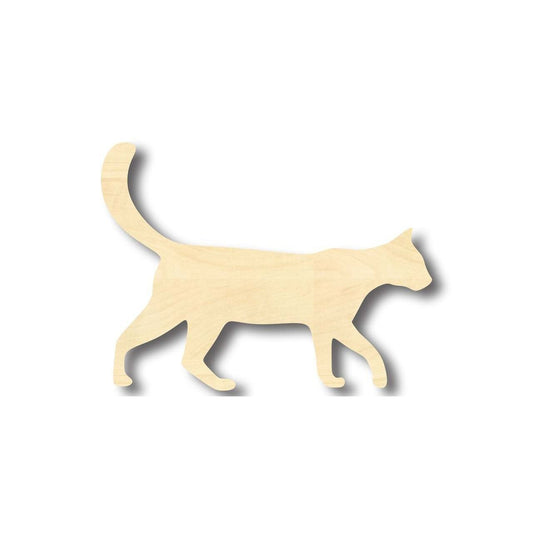 Unfinished Wood Cat Shape - Animal - Pet - Craft - up to 46" DIY