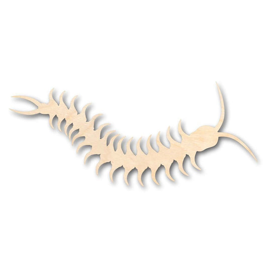 Unfinished Wood Centipede Shape - Insect - Wildlife - Craft - up to 46" DIY