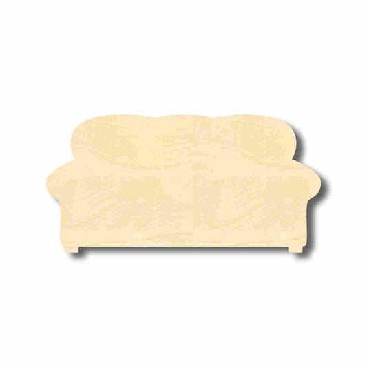Unfinished Wood Couch Shape - Home - Craft - up to 46" DIY