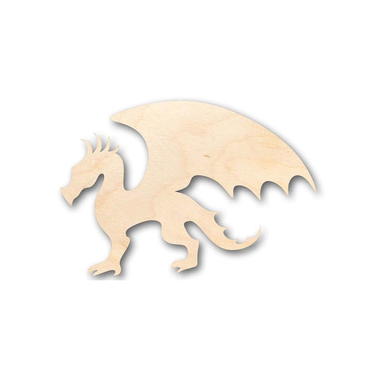 Unfinished Wood Dragon Shape - Mythical - Beast - Craft - up to 46" DIY