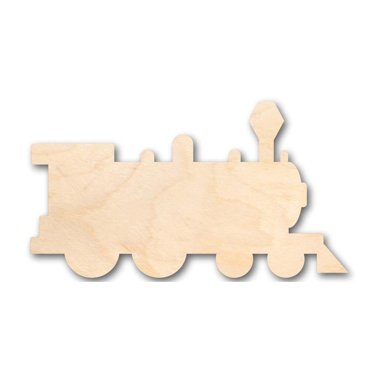 Unfinished Wood Train Shape - Craft - up to 46" DIY
