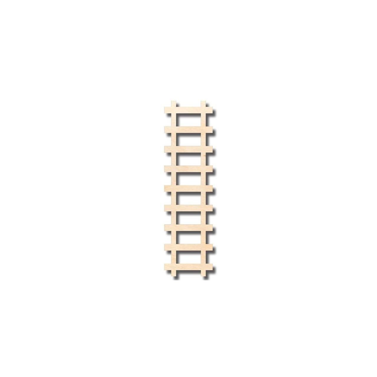 Unfinished Wood Train Track Shape - Craft - up to 46" DIY