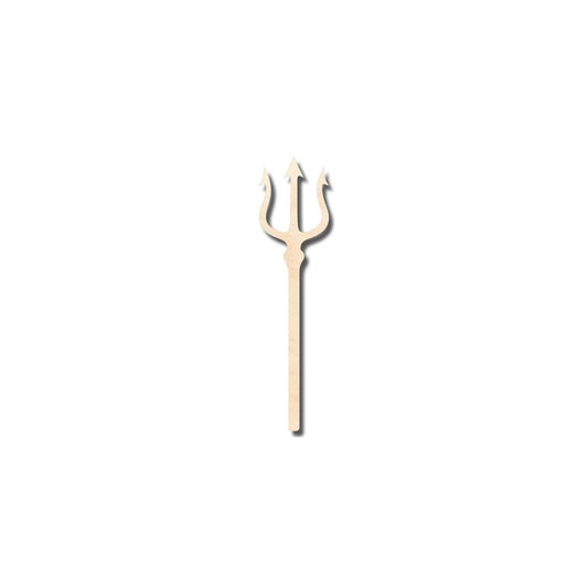 Unfinished Wood Trident Shape - Ocean - Neptune - Craft - up to 46" DIY