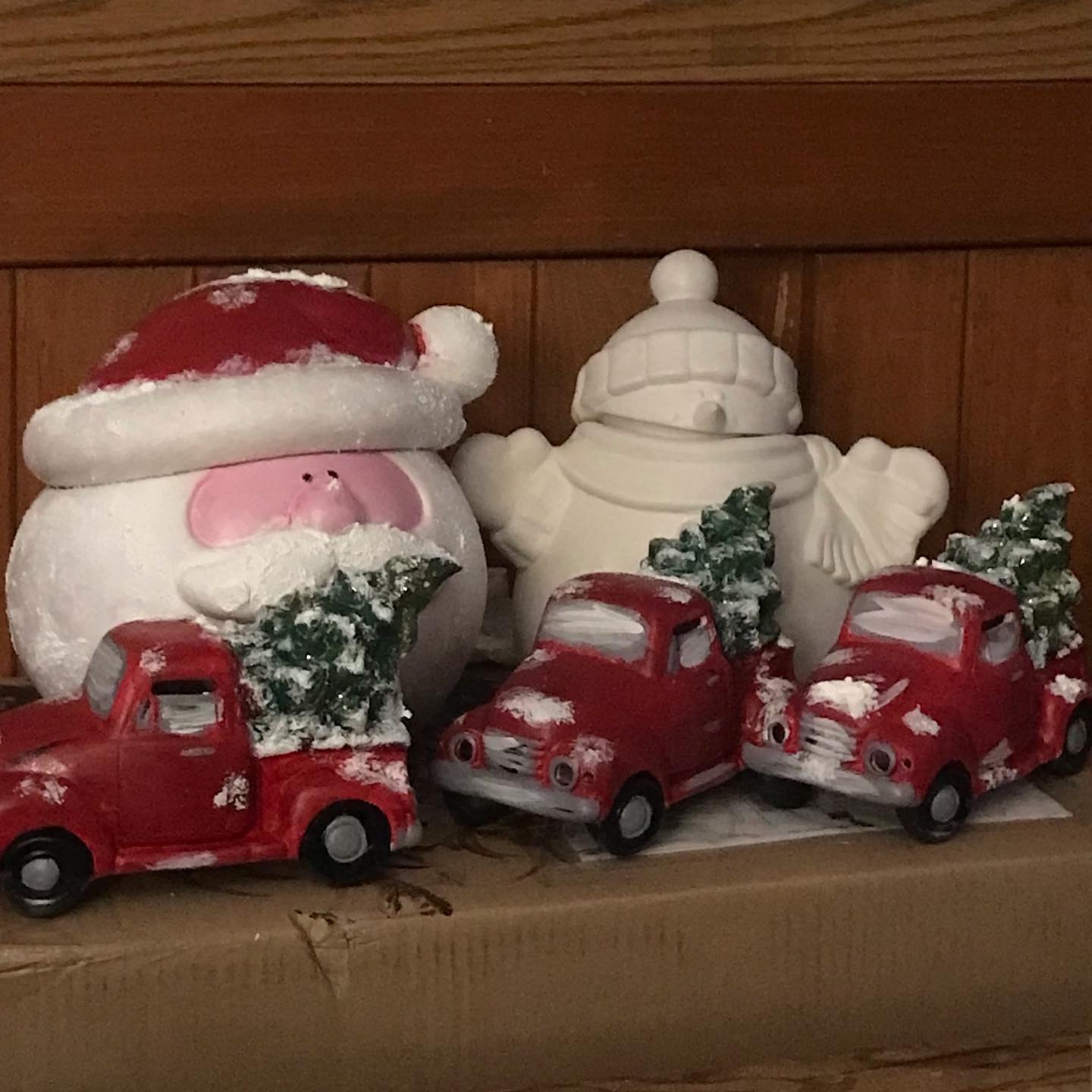 Ceramic Vintage Truck with Tree