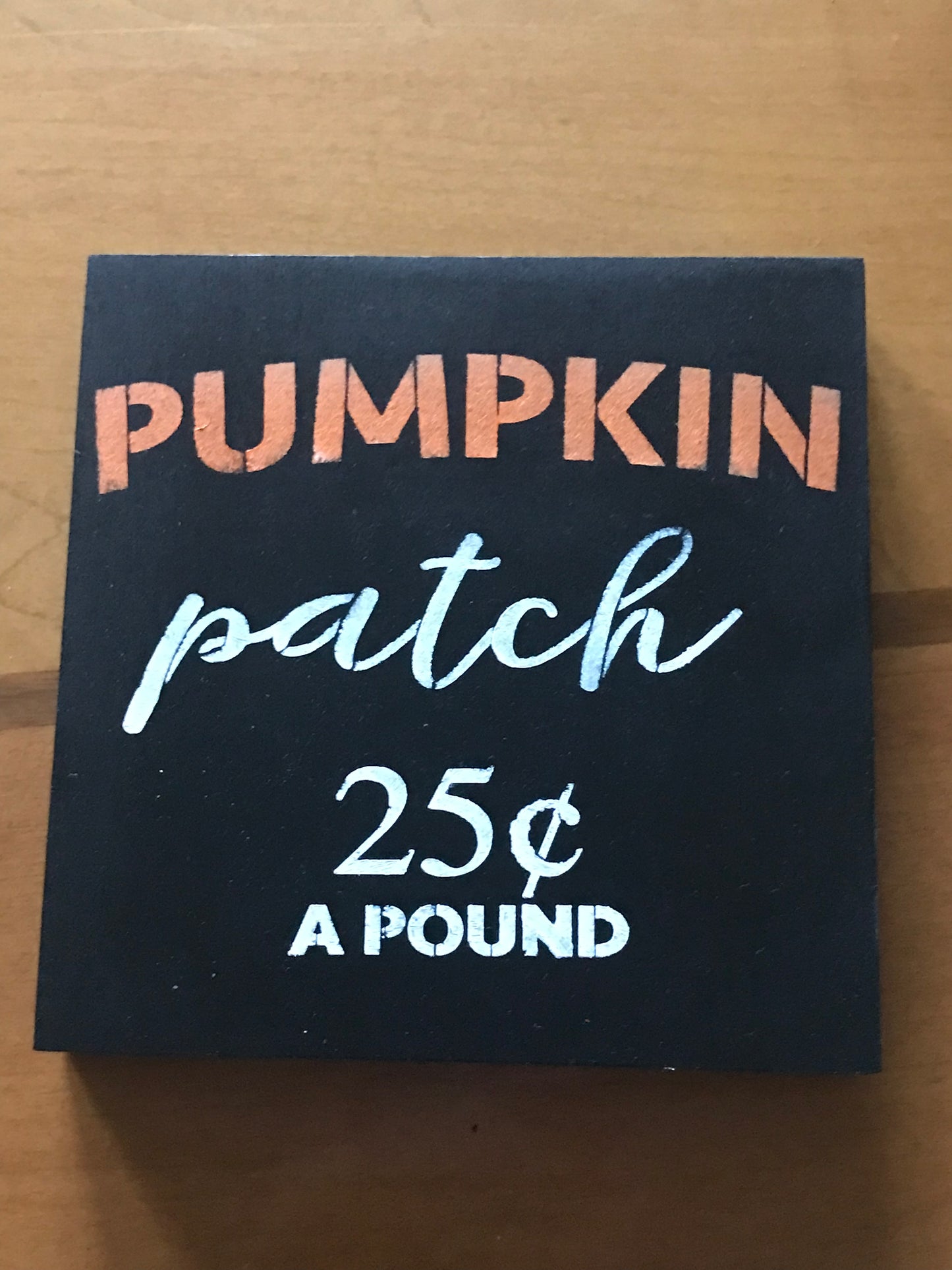 Pumpkin Patch Sign - black