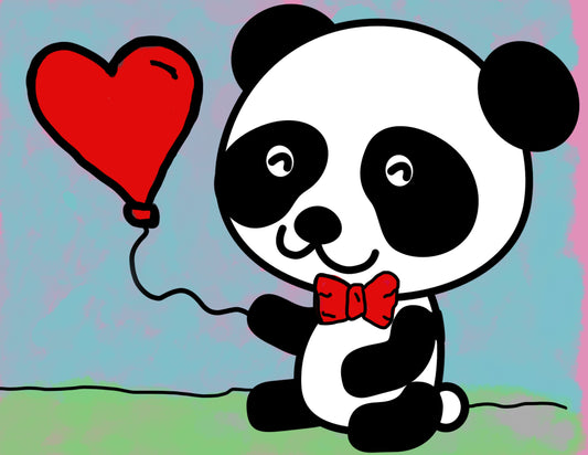 Valentine Panda Paint Kit