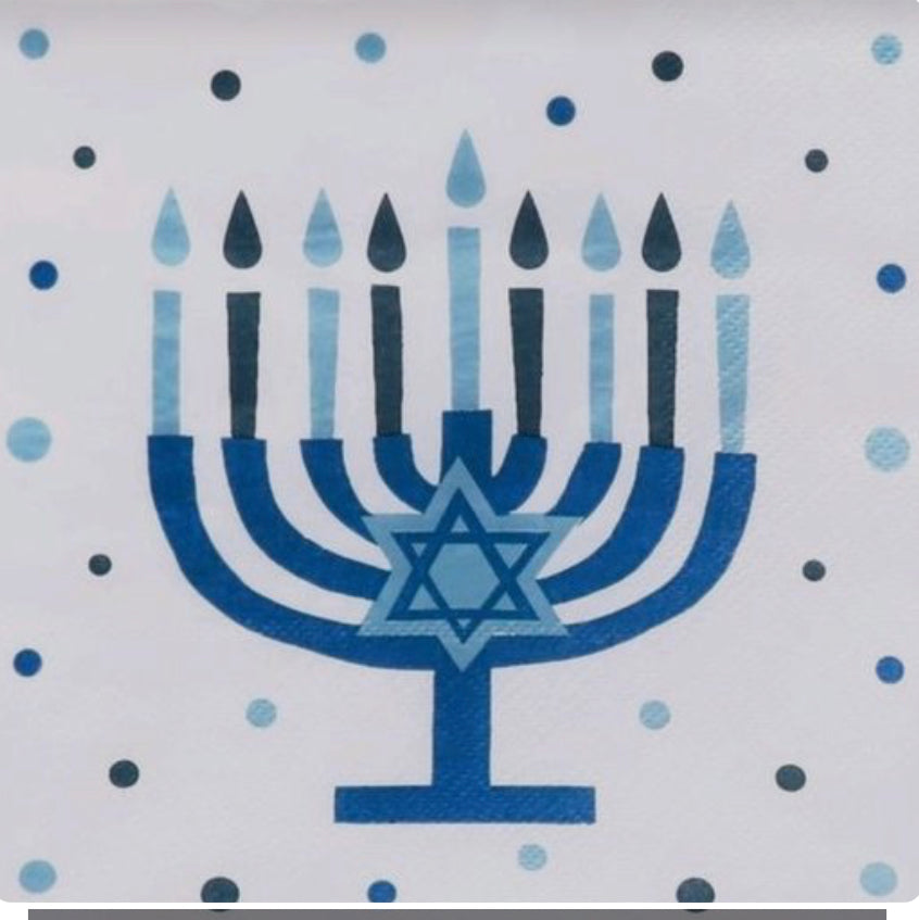 Blue Menorah Paint Kit