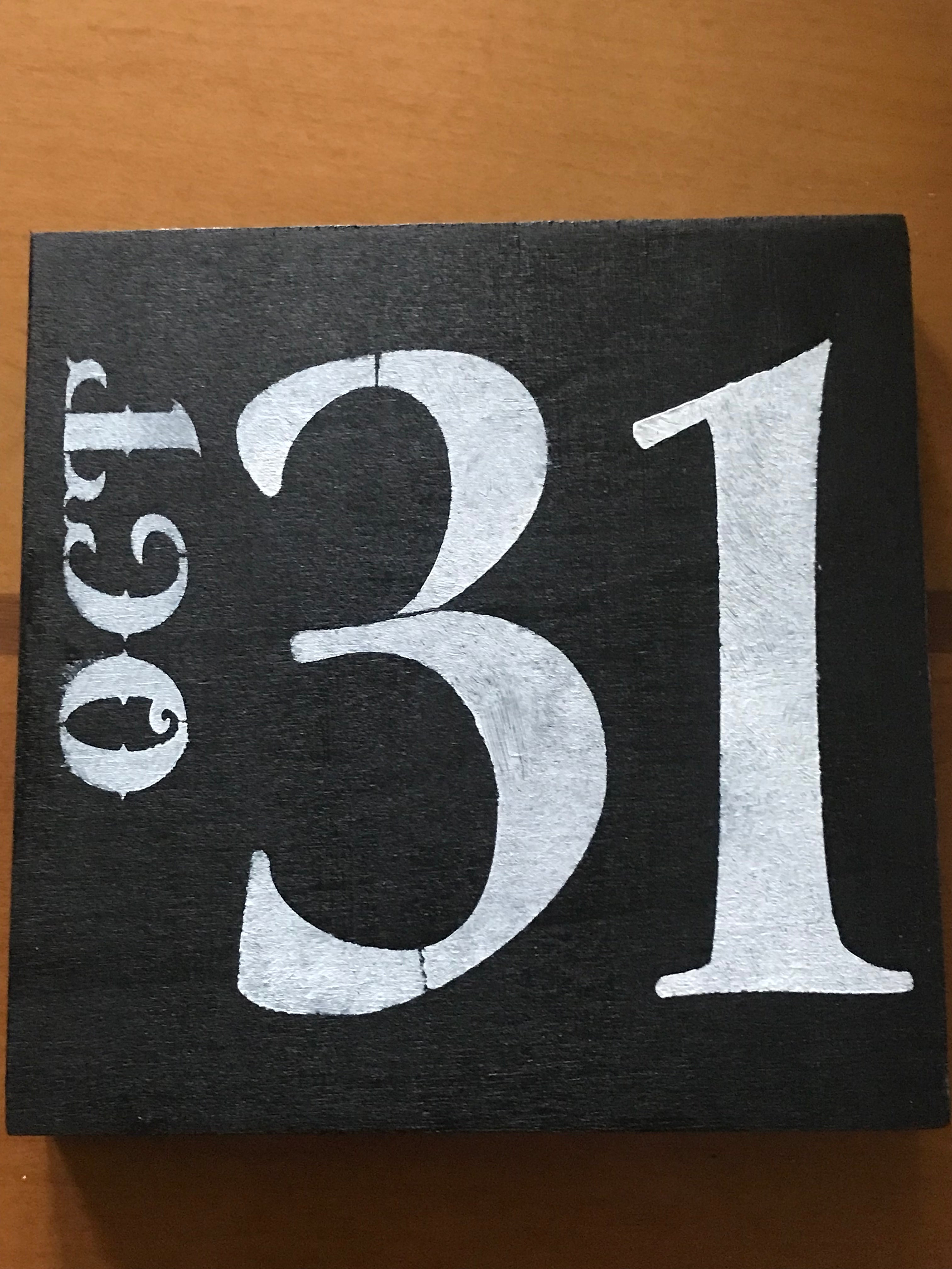 Oct 31 Sign - black and white – Joyaley Paint-Togethers