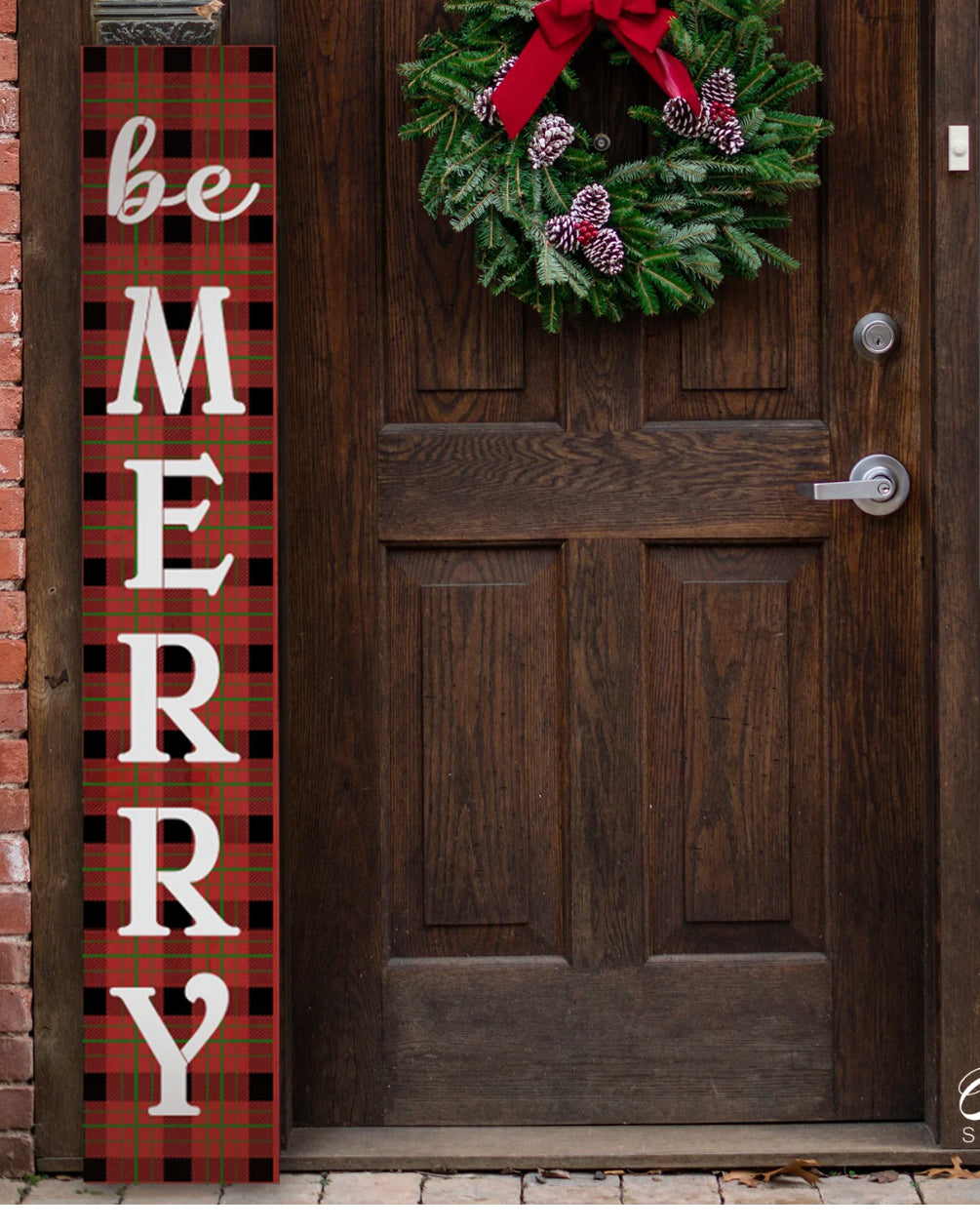 Be Merry Porch Sign 4’ Tall